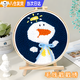 惗優(yōu)品戳戳繡diy手工繡材料包針兒童初學(xué)者戳戳樂(lè )毛線(xiàn)畫(huà)裝飾畫(huà)擺件禮物 加油鴨【20*20cm】 （戳針+繡繃+線(xiàn)+布+支架）