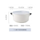 川島屋（KAWASIMAYA） 陶瓷碗上班族可微波爐加熱專用飯碗帶蓋圓型保鮮碗便當(dāng)盒 7.4英寸雙耳保鮮碗