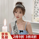 鉑吶苓皇冠頭飾 生日快樂肩帶王冠小公主成人禮發(fā)箍高級感結(jié)婚拍攝道具 銀色皇冠禮盒【皇冠+肩帶】