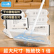 初舍（CHUSHE）一次性干濕紙巾拖布鋁合金平板拖把靜電除塵免手洗拖把套裝共4包