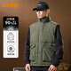 吉普（JEEP）美國(guó)正品Jeep高端90鴨絨羽絨服馬甲男士冬季工裝厚款外穿立領(lǐng)背心 軍綠色【官方正品】 XL 建議 140-160斤