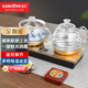 金灶（KAMJOVE）耐高溫玻璃電茶爐自動(dòng)上水電熱水壺電燒水壺帶遙控全自動(dòng)一體保溫恒溫壺 0.8L