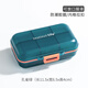 三本木日本旅行密封小藥盒便攜式迷你吃藥提醒隨身藥品藥片分裝收納盒 BN密封孔雀綠9格