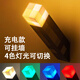 綠水龜我的世界火把小夜燈手辦像素燈變色掛墻火炬游戲周邊