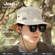 JEEP吉普男士太陽登山帽子夏季男漁夫帽遮陽防曬防紫外線戶外攝影釣魚 沙漠卡 均碼