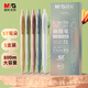 晨光（M&G） i-write系列按動(dòng)中性筆0.5mm考試用刷題筆ST筆頭順滑速干學(xué)生簽字水性走珠筆 【小白】速干ST頭-莫蘭迪5支