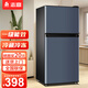志高（CHIGO）小冰箱迷你小型家用冷藏冷凍兩用宿舍出租房用雙門(mén)辦公室電冰箱節能省電 【一級能效】76L灰色【三天約一度電】