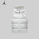 NIKE JORDAN 耐克AJ童裝男女童羽絨馬甲冬新款兒童保暖上衣 棉花糖 160 /80 【建議身高158-170cm】
