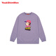 陸心媛Item sweat shirts 秋冬休閑時(shí)尚寬松圓領(lǐng)卡通元氣女士衛衣 淺紫色