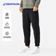迪卡儂（DECATHLON）衛褲運動(dòng)褲男秋冬休閑褲健身長(cháng)褲加絨男褲針織褲子男款 黑色 L
