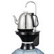 美能迪桶裝水燒水壺一體機電動(dòng)上水自動(dòng)抽水器帶加熱燒水器大桶水泡茶桶裝水飲水機底上水電熱水壺 黑色+自動(dòng)上水帶加熱+不銹鋼壺原色 1L