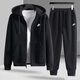 耐克（NIKE）男裝運(yùn)動(dòng)套裝25春新款休閑寬松簡(jiǎn)約連帽夾克外套收口長(zhǎng)褲兩件套 經(jīng)典夾克套裝/針織 2XL