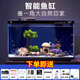 小米智能魚缸客廳辦公室桌面米家魚缸造景套裝遠(yuǎn)程喂食超白玻璃生態(tài)缸 小米缸+加熱棒+豪華造景+雙孔增氧泵+魚缸刷