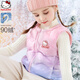 Hello Kitty兒童羽絨馬甲外穿冬女童背心保暖寶寶洋氣中大童上衣3368粉藍140