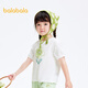 巴拉巴拉童裝兒童短袖t恤抑菌女童圓領(lǐng)上衣小童寶寶夏裝甜美洋氣 本白-抗菌-10101 120