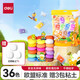 得力（deli） 超輕粘土安全無(wú)味食品級原材料彩泥黏土橡皮泥4D兒童美術(shù)手工DIY制作玩具材料包 【36色袋裝】+3包白色 送工具+課程