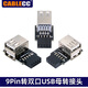 CableCC USB2.0主板9P/9針轉(zhuǎn)TYPE-E A-KEY轉(zhuǎn)接TYPE-C 3.2前置9針彎頭USB2.0擴展板9針主板內(nèi)置USB口接收器 9Pin轉(zhuǎn)雙口USB母轉(zhuǎn)接頭(直頭+左彎+右彎) 