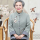 俞兆林（YUZHAOLIN）奶奶裝春秋外套女60歲70老人秋裝長(zhǎng)袖唐裝中老年女老太太老人衣服 綠色 2XL (建議105-120斤)