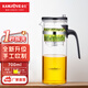 金灶（KAMJOVE）飄逸杯泡茶壺玻璃可拆洗茶道杯過濾茶壺茶具耐高溫花茶壺玲瓏杯 TP-168+K-106【4只裝】
