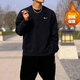 耐克（Nike）男裝衛(wèi)衣 秋冬季新款加絨保暖簡(jiǎn)約小鉤運(yùn)動(dòng)休閑寬松圓領(lǐng)長(zhǎng)袖套頭 DX1362-010黑色 S