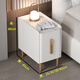 臥室床頭柜臥室2025新款小型家用收納柜超窄極窄邊創(chuàng  )意小床頭柜 米白色（普通款）雙抽 48cm高 30cm寬*40cm厚