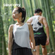 Saucony索康尼熊貓配色時(shí)尚舒適透氣服裝男子運動(dòng)背心白色L