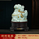 柏序森納財(cái)貔貅擺件貔休招財(cái)客廳辦公室前臺(tái)飛天皮丘裝飾品店鋪開業(yè)禮物 納財(cái)貔貅小號(hào)藍(lán)冰玉色高約30cm