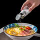 ASVEL 日本玻璃鹽瓶 帶蓋帶孔調(diào)味瓶燒烤家用透明胡椒粉瓶調(diào)料瓶 單件裝 80ml