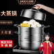 吉度（jidu）蒸鍋304不銹鋼家用加厚三層多層大容量商用蒸籠屜電磁爐燃?xì)馔ㄓ?唐-304蒸鍋雙層（6-8人用） 32cm