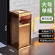潤楷 酒店大堂不銹鋼垃圾桶立式商用煙灰缸商場(chǎng)電梯口果皮箱可定制設計LOGO 大號煙灰缸玫瑰金人仔桶