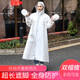 雨衣女長(zhǎng)款2024新款套裝全身防暴雨電動(dòng)車(chē)電瓶車(chē)單人一體成人雨披 米白色 XXL適合身高[171cm-185CM】