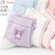 Hello Kitty兒童襪子秋季女童抗菌防臭襪庫洛米小女孩寶寶短襪 KU241003 20cm