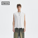 英克斯（inxx）APYD 美式休閑運動(dòng)背心男女同款下擺做破寬松休閑上衣 白色 M