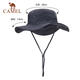 駱駝（CAMEL）漁夫帽男大頭圍戶(hù)外徒步太陽(yáng)防曬帽女夏季海邊遮陽(yáng)帽子A0W3M2115