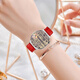 華為（HUAWEI）【女神走心實(shí)用禮】華為手表接打電話女士款watch 3智能運(yùn)動(dòng)eSIM獨(dú)立通話睡眠生理體溫4血糖檢測(cè) watch 4金星白-曬送紅色皮表帶+太空人表盤