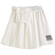 男生女生23款童裝夏季中大童休閑裙兒童氣質(zhì)潮女童梭織半身裙 白色 165cm
