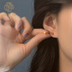 御龍鏡5G黃金小方塊耳釘女 999足金新款養(yǎng)耳洞幾何耳飾簡(jiǎn)約款送女友禮物 金約0.51g-0.56g【單只】