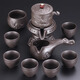 陶福氣紫砂牛轉(zhuǎn)乾坤自動茶具套裝 家用整套懶人石磨自動茶具茶壺茶杯組 紫砂自動茶具-牛轉(zhuǎn)乾坤