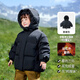 齊齊熊（ciciibear）【三防蓄熱】男童羽絨服寶寶冬季連帽兒童保暖冬裝加厚外套 黑曜色-白鴨絨-男女同款 100 【充絨量短款88.3g/長(cháng)款132g