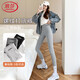 浪莎打底褲女春秋款外穿螺紋九分褲高腰顯瘦棉褲緊身褲黑色小腳褲秋褲