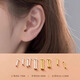 Lnieer999足銀耳釘女耳棒養耳洞睡覺(jué)免摘防掉耳骨釘防堵針豆豆耳環(huán)耳飾 【4根】銀色長(cháng)6mm銀耳棒