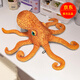 蝸牛卷仿真章魚(yú)毛絨玩具八爪魚(yú)公仔布娃娃抱枕創(chuàng  )意玩偶搞怪整蠱兒童禮物 仿真章魚(yú) 25*80cm