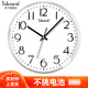 天王星（Telesonic）掛鐘客廳鐘表2025新款現(xiàn)代簡(jiǎn)約3D立體時(shí)鐘表掛墻家用石英鐘掛表 無暇白【直徑30cm】