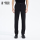 利郎青年商務(wù)男褲【彈力零感】休閑褲男涼感親膚通勤針織長(cháng)褲Q5XXK008 黑色 33 (175/84A)