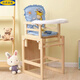 胖東來(lái)同款 餐椅吃飯椅子兒童餐桌椅寶寶實(shí)木多功能家用嬰兒吃飯 全實(shí)木長(cháng)頸鹿坐墊+安全帶+餐盤(pán)