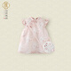 漢宮優(yōu)品女童連衣裙中國(guó)風(fēng)改良漢服唐裝旗袍超仙公主裙夏季無袖兔寶寶裙子 花鈿兔 80