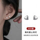 QMXDs999足銀愛心耳釘女養(yǎng)耳洞耳環(huán)睡覺免摘養(yǎng)耳心形耳飾不易過敏 999足銀愛心耳釘【2只價】