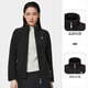 駱駝（CAMEL）戶外抓絨衣女加絨保暖搖粒絨衛(wèi)衣加厚外套沖鋒衣內(nèi)膽 A0W118153，曜石黑，女 L
