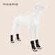 MOEPIE狗鞋軟底不掉中大型犬鞋子邊牧金毛靈緹防臟狗狗長(cháng)筒鞋套冬季狗鞋 黑色（4只裝） 3號（鞋內寬4.5cm）