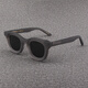 MOSCOT LEMTOSH太陽(yáng)鏡女士 復(fù)古磨砂粗厚框灰色眼鏡 寬邊板材橢圓形偏光墨鏡男款 磨砂灰色框+偏光灰色鏡片